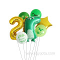 Decoration Dino Theme Helium large Number Balloon Bouquet